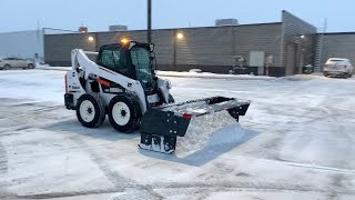 SkidSteer Plowing TIMELAPSE [upl. by Ahsenahs]