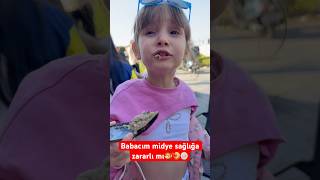 Babacım midye sağlığa zararlı mı🍤shorts keşfet komedi komik viral tiktok midyedolma babakız [upl. by Aiksas]