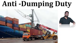 Anti Dumping Duty  Indian Economy  Trade  Imports and Exports [upl. by Navillus]