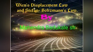 Wiens Displacement Law and Stefan  Boltzmanns Law [upl. by Nerra]