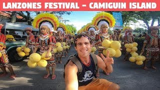 DANCING WITH GIANT FRUITS IN THE PHILIPPINES Lanzones Festival Camiguin [upl. by Louth600]