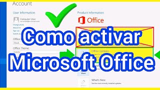 COMO ACTIVAR MICROSOFT OFFICE 2013 2015 2016 2019 Sin Programas 2024 ☑️ [upl. by Ethelstan998]