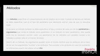 Programación Orientada a Objetos Conceptos de objeto clase  método y variables ejemplo [upl. by Adnert]