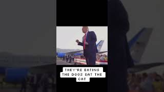 They’re eating the dogs amp cats  Song ft Donald J Trump with Captions [upl. by Lev]