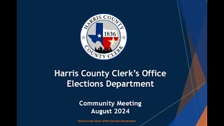 Harris County Voting Information for November 2024 [upl. by Mohammad]