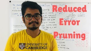 Machine Learning  Reduced Error Pruning [upl. by Allehc258]