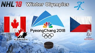 Winter Olympics 2018  Canada vs Czechia  Bronze Game  NHL 18 [upl. by Corly]