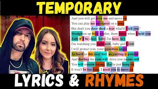 Eminem  Temporary Lyrics and Rhymes Highlighted Video [upl. by Perkins]