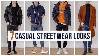 My Casual Streetwear Outfits for Fall Winter  Outfit Ideas  Men’s Fashion Lookbook [upl. by Borg]