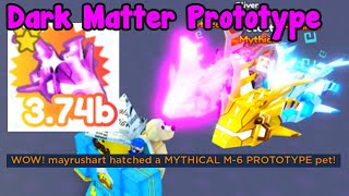 Made New Dark Matter Prototype Mythical Hatched Prototype  Pet Simulator X Roblox [upl. by Adela516]