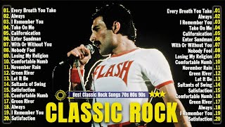 Classic Rock Songs 70s 80s 90s Full Album  Queen Nirvana Scorpions Aerosmith ACDC Bon Jovi [upl. by Isabelita225]