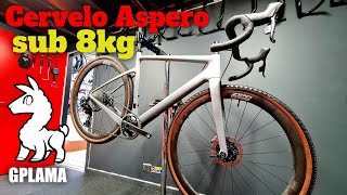 Sub 8kgs 2020 Cervélo Áspero Gravel bike Sram AXS Mullet Zipp 303 Firecrest Dream build [upl. by Nagirrek838]