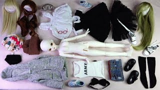 구체관절인형 블루페어리 올리브 개봉후기Ball Jointed Doll Blue Fairy Olive Box openingdress up dollかわいい球体関節人形asmr 4K [upl. by Silva238]