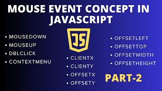 Mouse Event Concept in JavaScript part2 [upl. by Novit701]