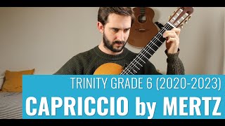 Capriccio by Johann Kaspar Mertz  Trinity Grade 6 Classical Guitar 20202023 [upl. by Yblok490]