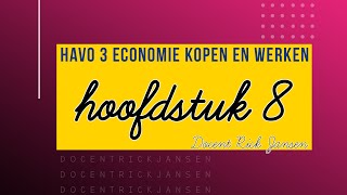 Economie HAVO amp VWO 3  Kopen en Werken 3e druk  Hoofdstuk 8 [upl. by Eisus583]