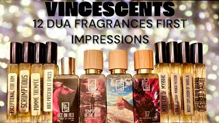 12 Dua Fragrances First Impressions [upl. by Elaval924]