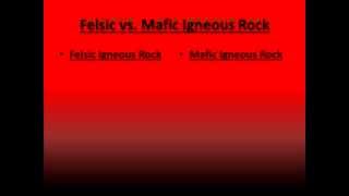 Felsic and Mafic Igneous Rock [upl. by Nedap438]