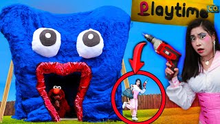 🔪convierto y construyo a HUGGY WUGGY en mi CASA SOLA 😱DESBLOQUEO juguetería ELMOEXE KISSY VIDA REAL [upl. by Ayoras]