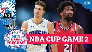 PHLY Sixers Pregame Joel Embiid Paul George return to Sixers lineup [upl. by Essilem]