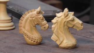 Artisans Crafting the Wooden Chess Pieces [upl. by Eenal]