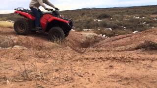 Vid 5  4x4 action on new 2016 Honda Rancher 420 4x4 DCT EPS [upl. by Zerep]