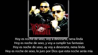 Wisin y Yandel ft Romeo Santos  Noche de Sexo lyric  letra [upl. by Enalahs]