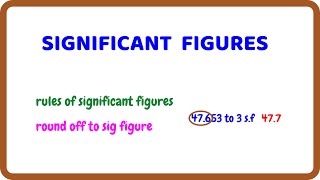 Significant Figures and Rounding Number Rules [upl. by Wolf]