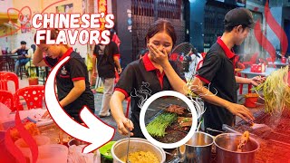 Tastiest Chinese STREET FOOD in Cambodia  MustTry Dishes [upl. by Herzog]