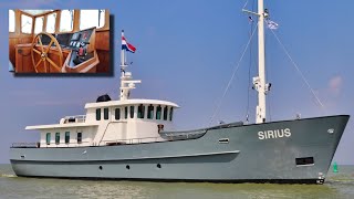 €11M STEEL Trawler Yacht FOR SALE 5000 NM Range MY Sirius [upl. by Ainnos]