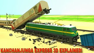 Kanchanjunga Express Goods Train Crashes into Passenger Train 3D Animation Explained [upl. by Yhtrod899]