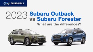 2023 Subaru Outback vs 2023 Subaru Forester  What Are The Differences [upl. by Ruon]