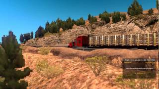 American Truck Simulator Up and Downshifting with jakebrake [upl. by Poock]