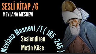 SESLİ KİTAP  Mesnevi  1 Cilt  185  246 Mevlana Celaleddin Rumi  Seslendiren Metin Köse [upl. by Erreipnaej916]