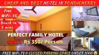 Cheap And Best Hotel In Pondicherry  Budget Hotels In Pondicherry Beachside  Auroville [upl. by Dante]