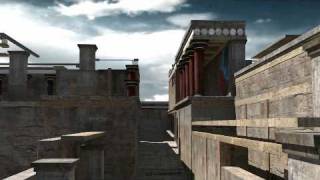 Knossos Palace Reconstruction Crete 3D [upl. by Natal]