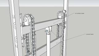 installation for guide rail lift guide rail structures are ready [upl. by Eleph]