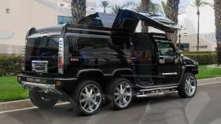 TANDEM AXLE HUMMER H2 LIMO CONVERSION BY QUALITY COACHWORKS LIMO LIMOUSINE [upl. by Nadeau]