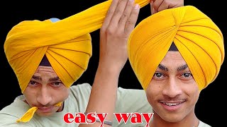 beginners special patiala shahi turban easy way patiala shahi pagg for students ਪਟਿਆਲਾ ਸ਼ਾਹੀ ਪੱਗ [upl. by Echo]