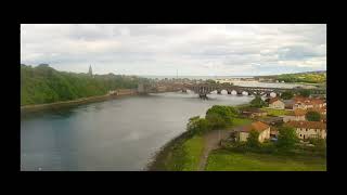 Over the Royal Border Bridge in Berwick [upl. by Refannej409]