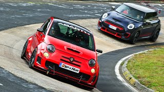 FIAT 500 ABARTH 595 300 cv Nurburgring [upl. by Lentha]