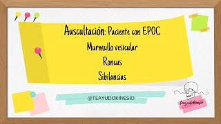 Caso clínico paciente con EPOC Ruidos fisiológicos y agregados solo sonido [upl. by Helen]