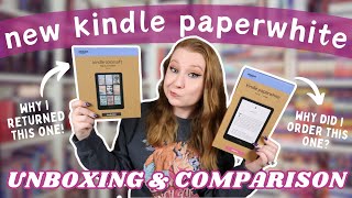 The New Kindle Paperwhite 💙  Unboxing amp Comparison to the Kindle Colorsoft  Honest Review [upl. by Enelaj]