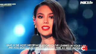 Catriona Grey answers the Miss Universe 2018 Final question [upl. by Weatherby]