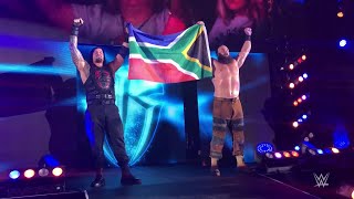 Roman Reigns Braun Strowman stand tall with South Africa [upl. by Nodal]