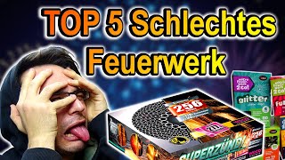 TOP 5 SCHLECHTES FEUERWERK für SILVESTER [upl. by Lettig]