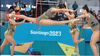 MEDALHA DE OURO 🇧🇷🥇 FINAL  BRASIL  5 ARCOS GINÁSTICA RÍTMICA JOGOS PANAMERICANOS SANTIAGO 2023 [upl. by Gilbart64]