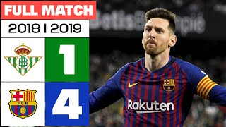 Real Betis 14 FC Barcelona  PARTIDO COMPLETO  LALIGA EA SPORTS 20182019 [upl. by Bail]