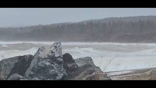 November Gale Arisaig Lighthouse Nova Scotia 2024 [upl. by Kirrad]