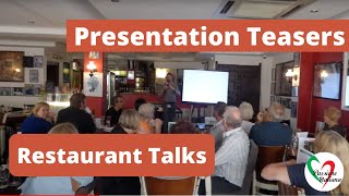 Presentation Teasers Restaurant Talks [upl. by Nama380]